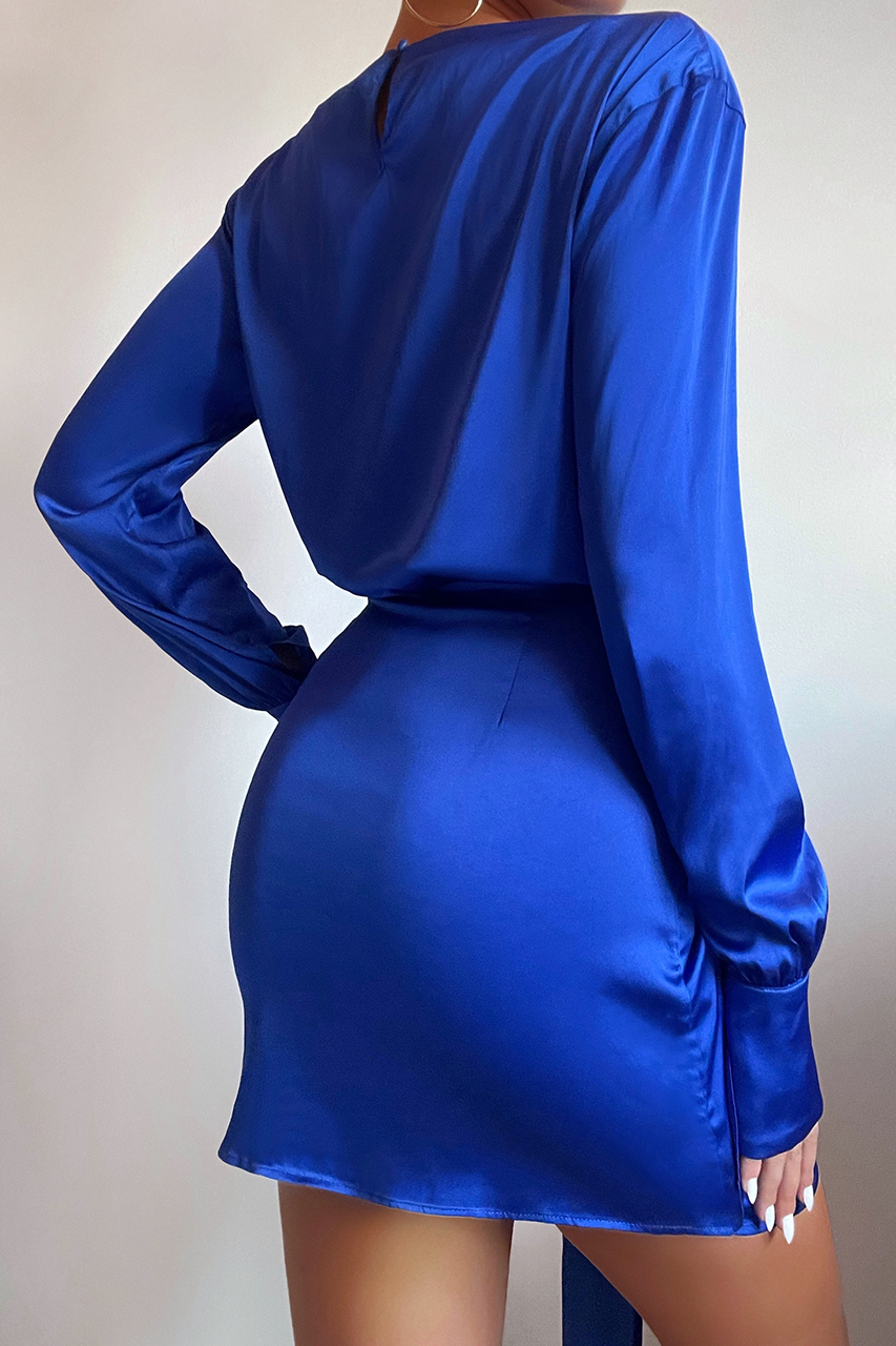 royal blue mini dress